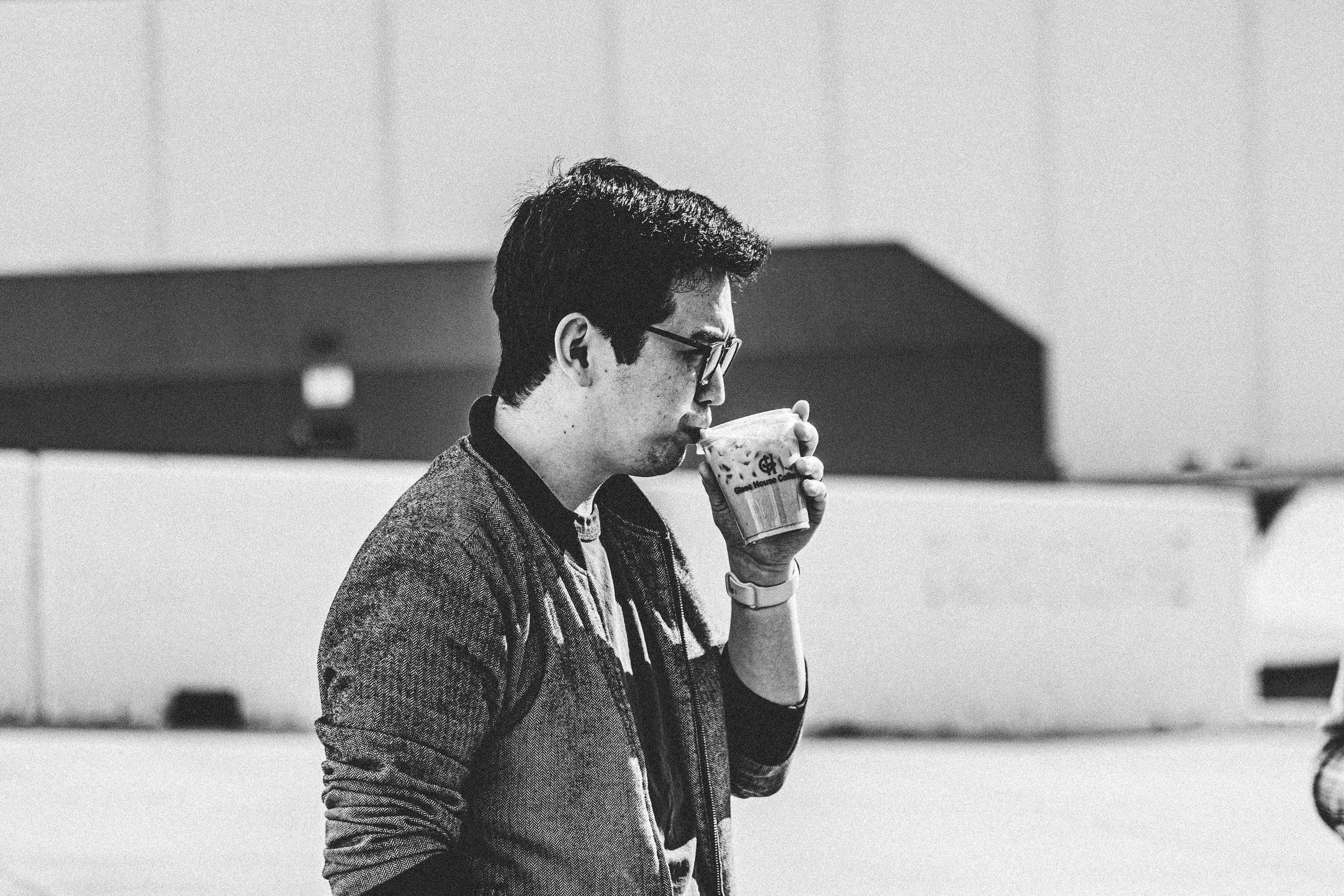 customers at coffee catering