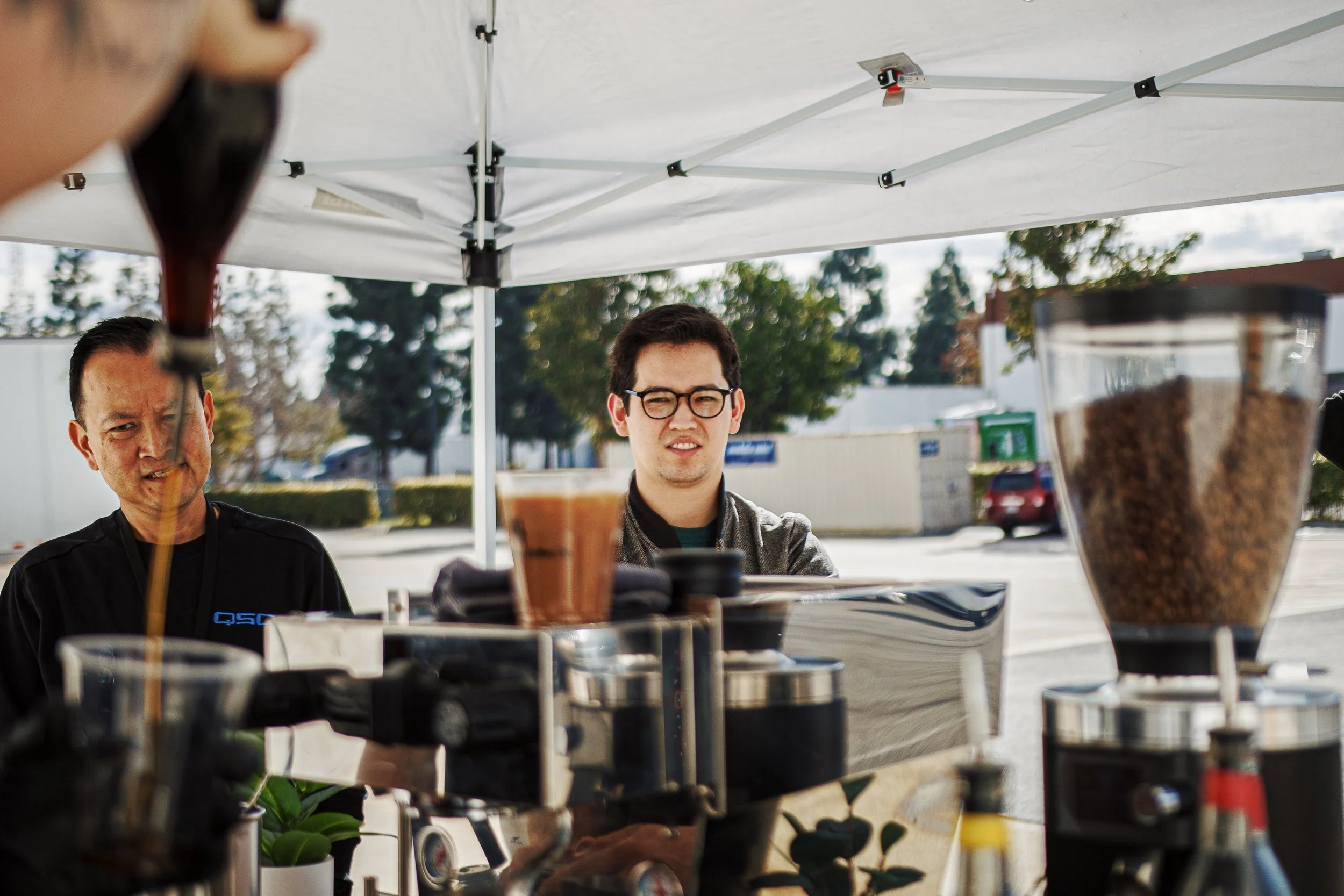 customers at coffee catering