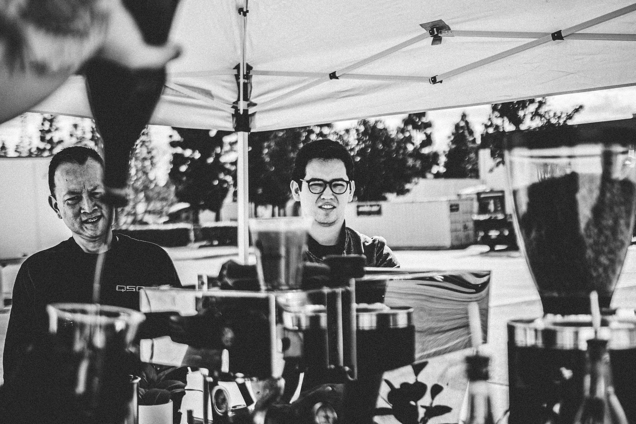 customers at coffee catering