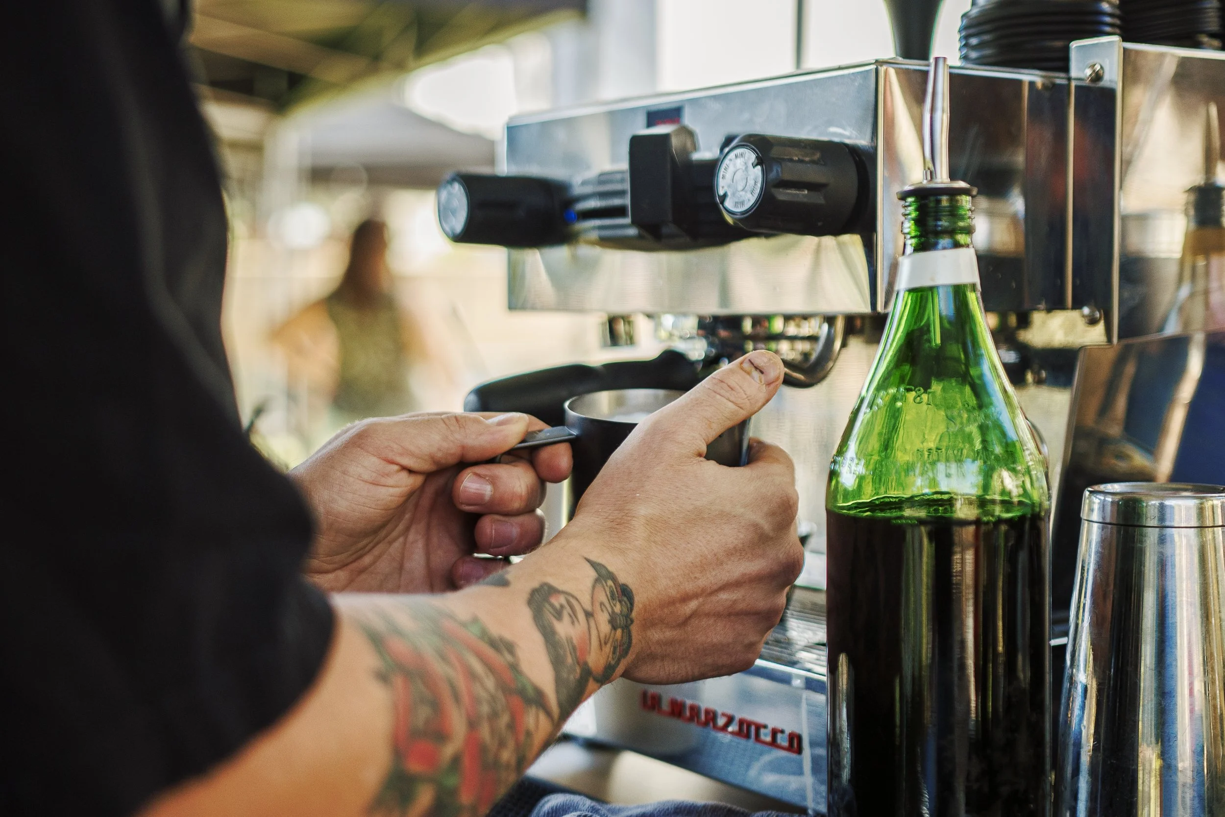 milk frothing during baby shower