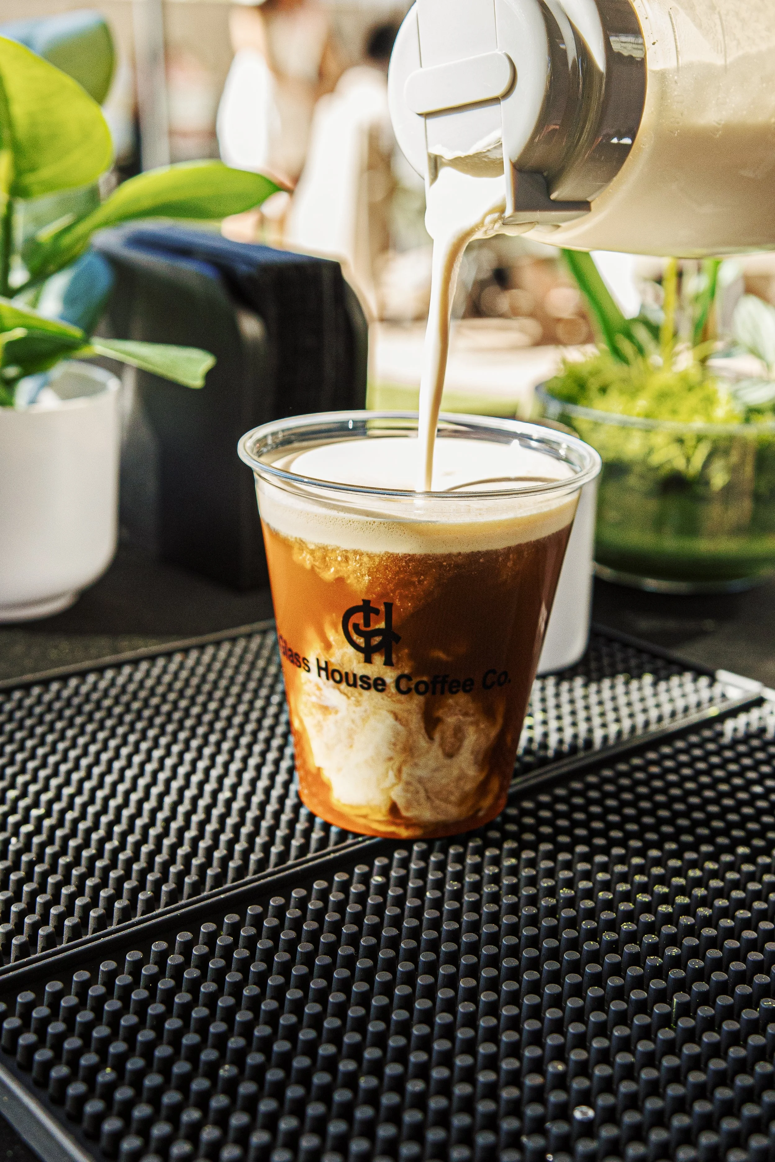 Corporate event coffee catering with premium espresso drinks