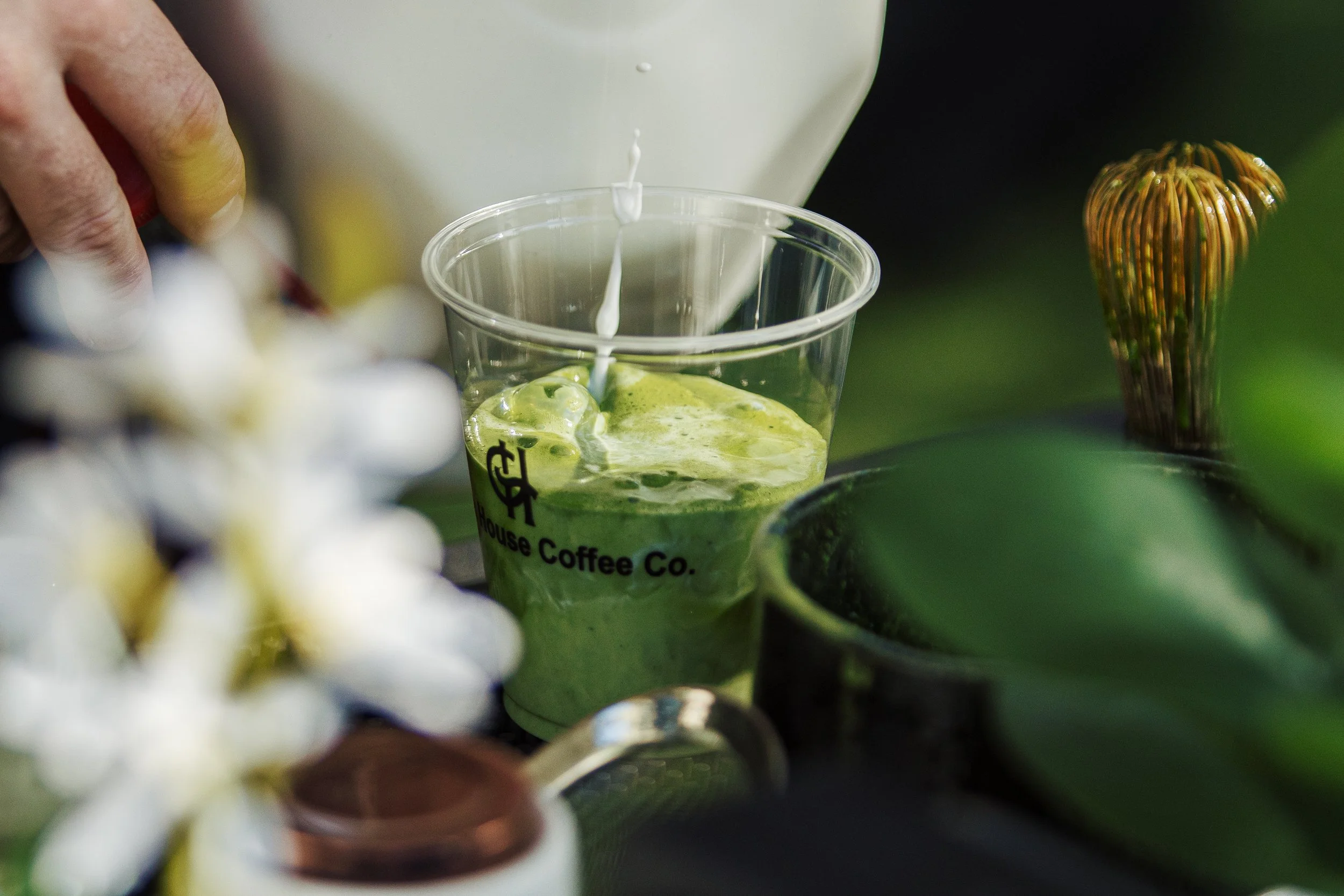 matcha at baby shower