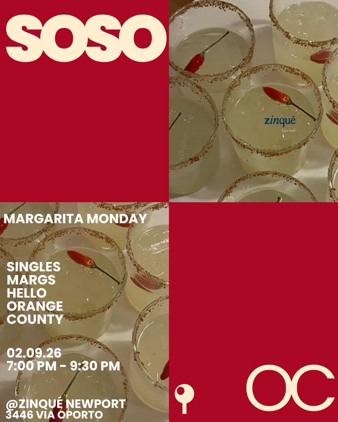 margarita monday singles night | newport