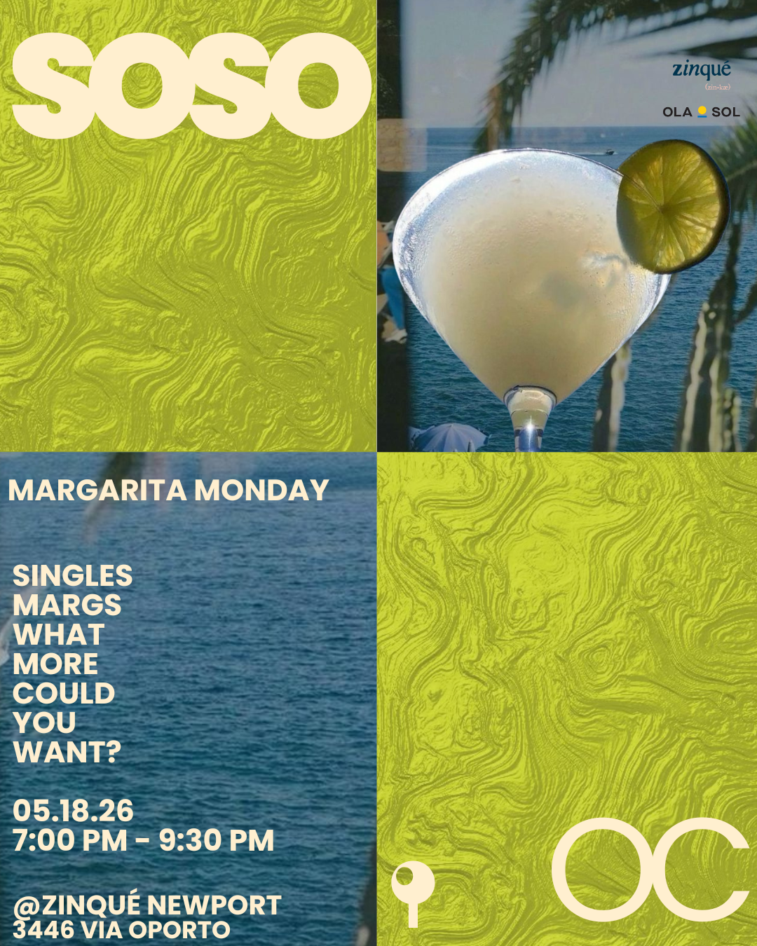 margarita monday singles night | newport