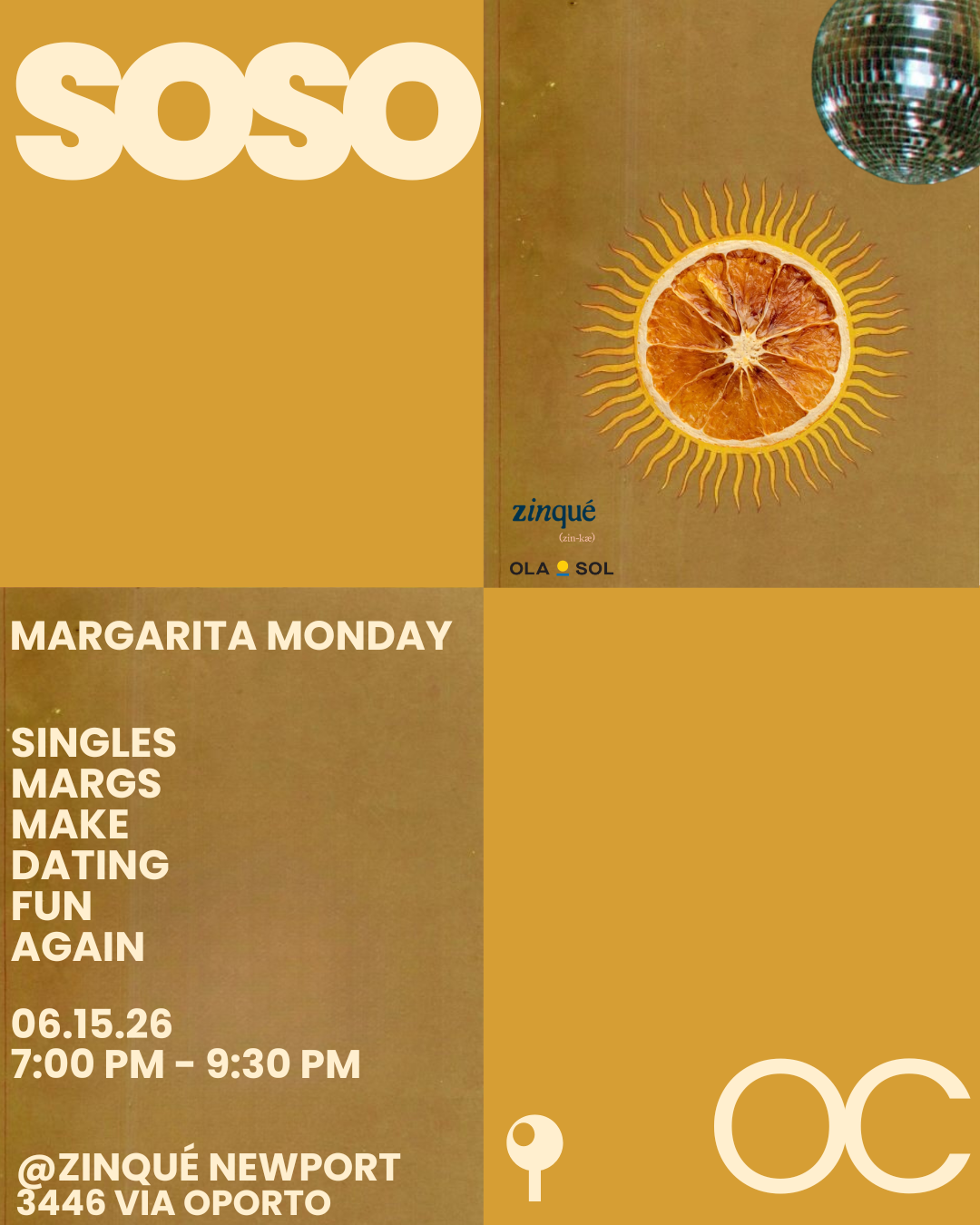 margarita monday singles night | newport