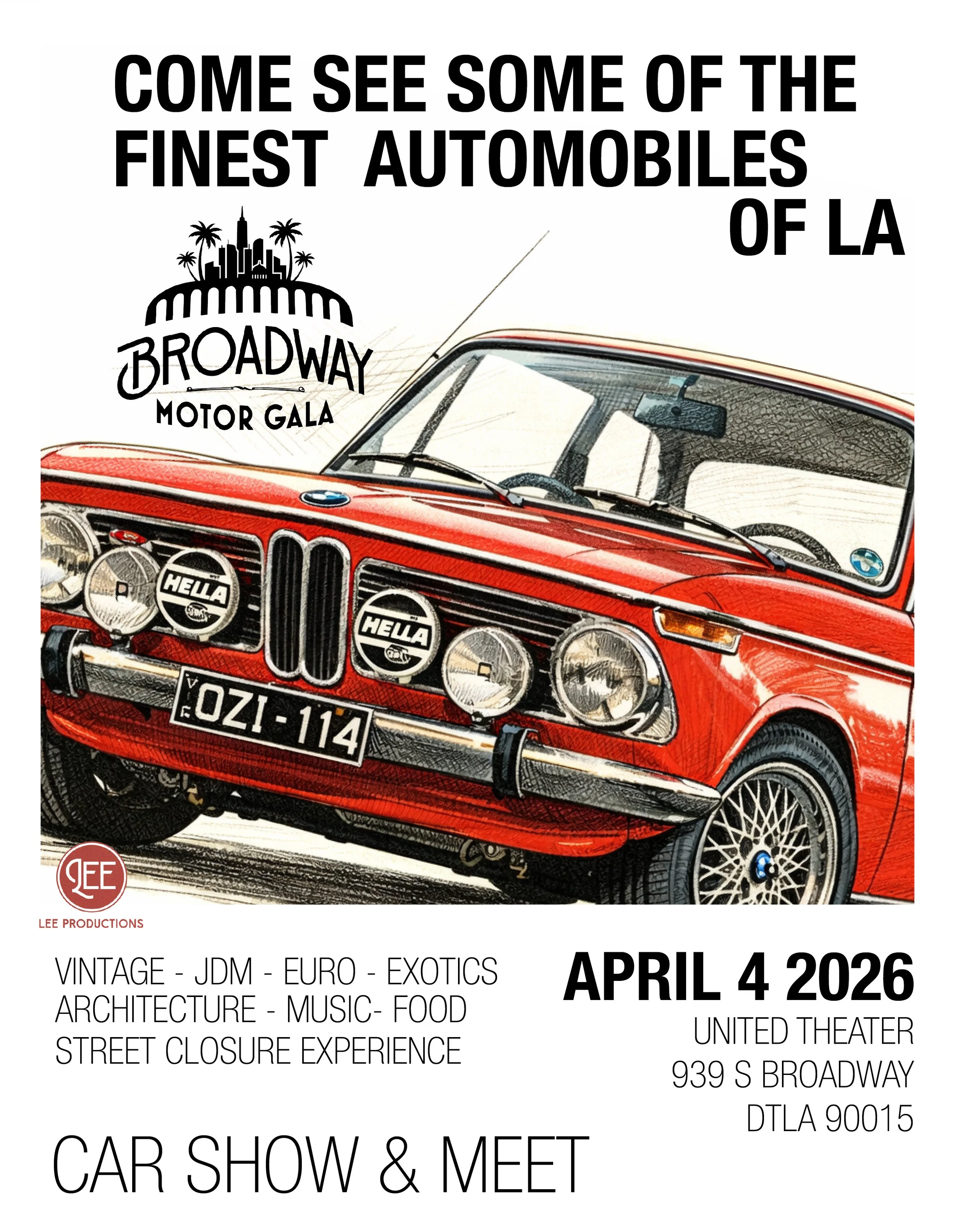 Promo for Boadway Motor Gala