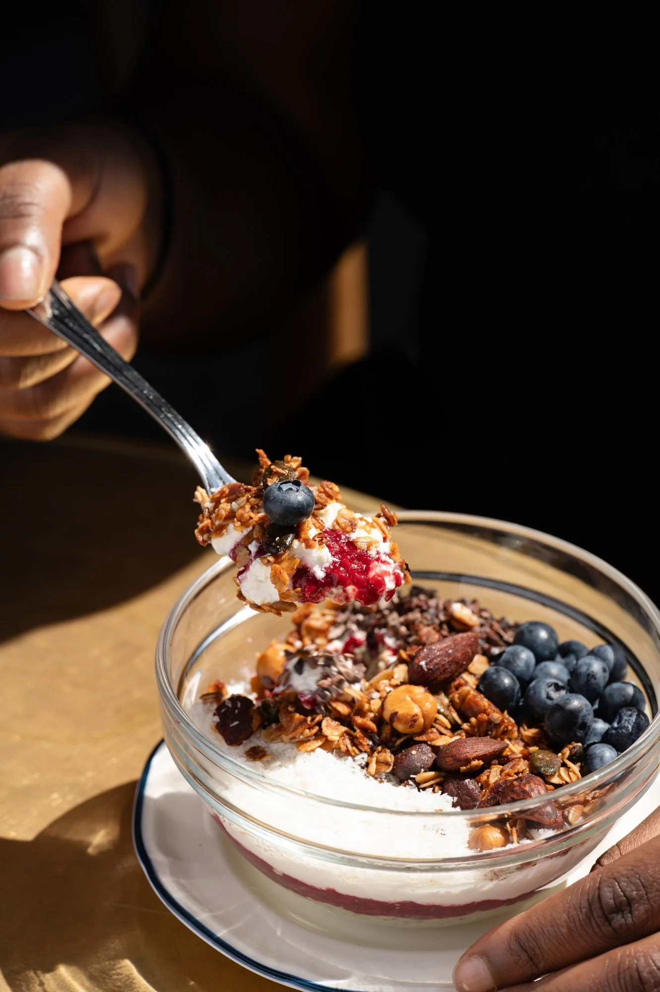 Photo of overnight oats & chia matcha pudding at zinqué, a French restaurant
