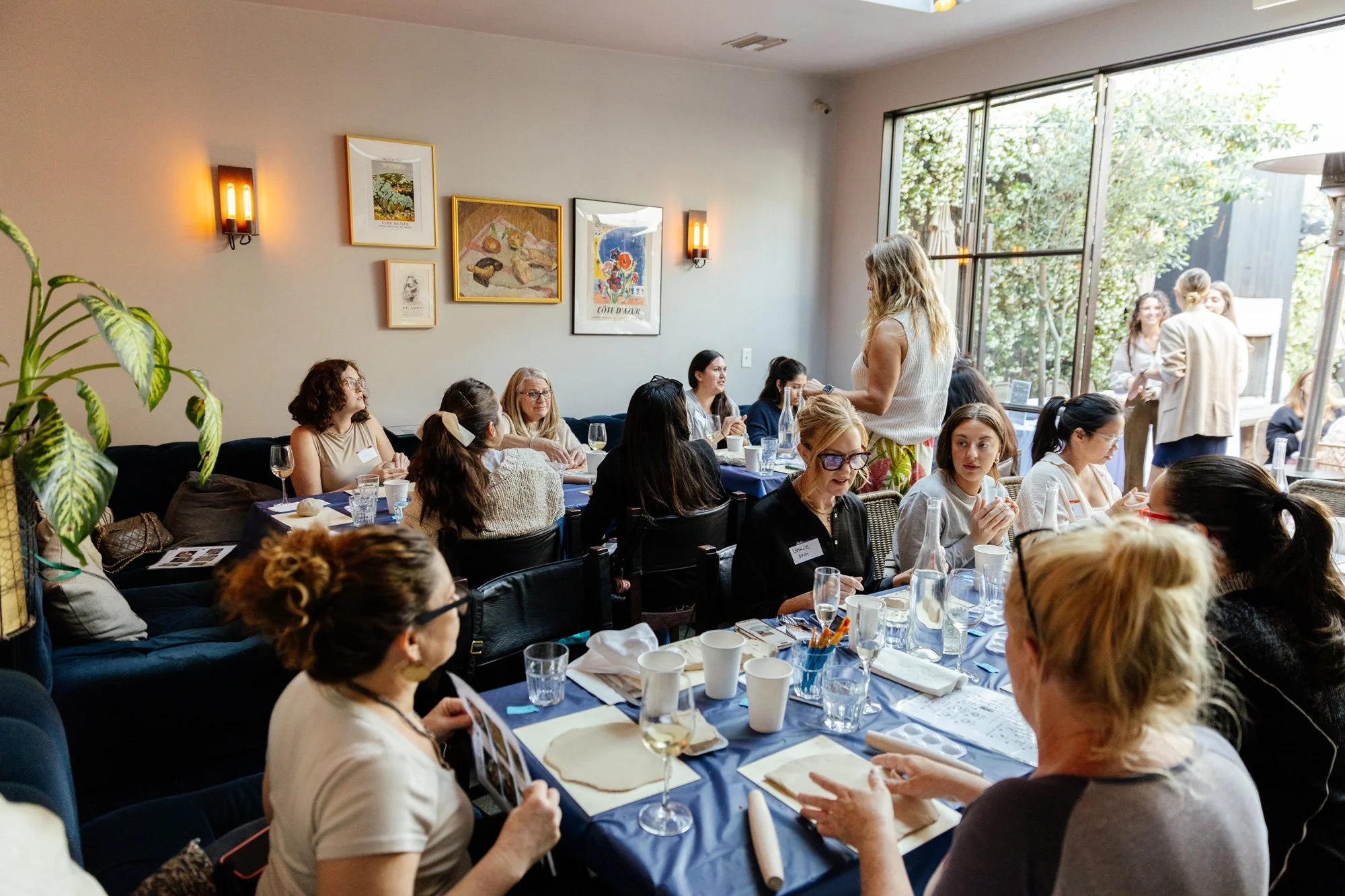 Photo of workshop in private dining room at zinqué, a French restaurant in West Hollywood