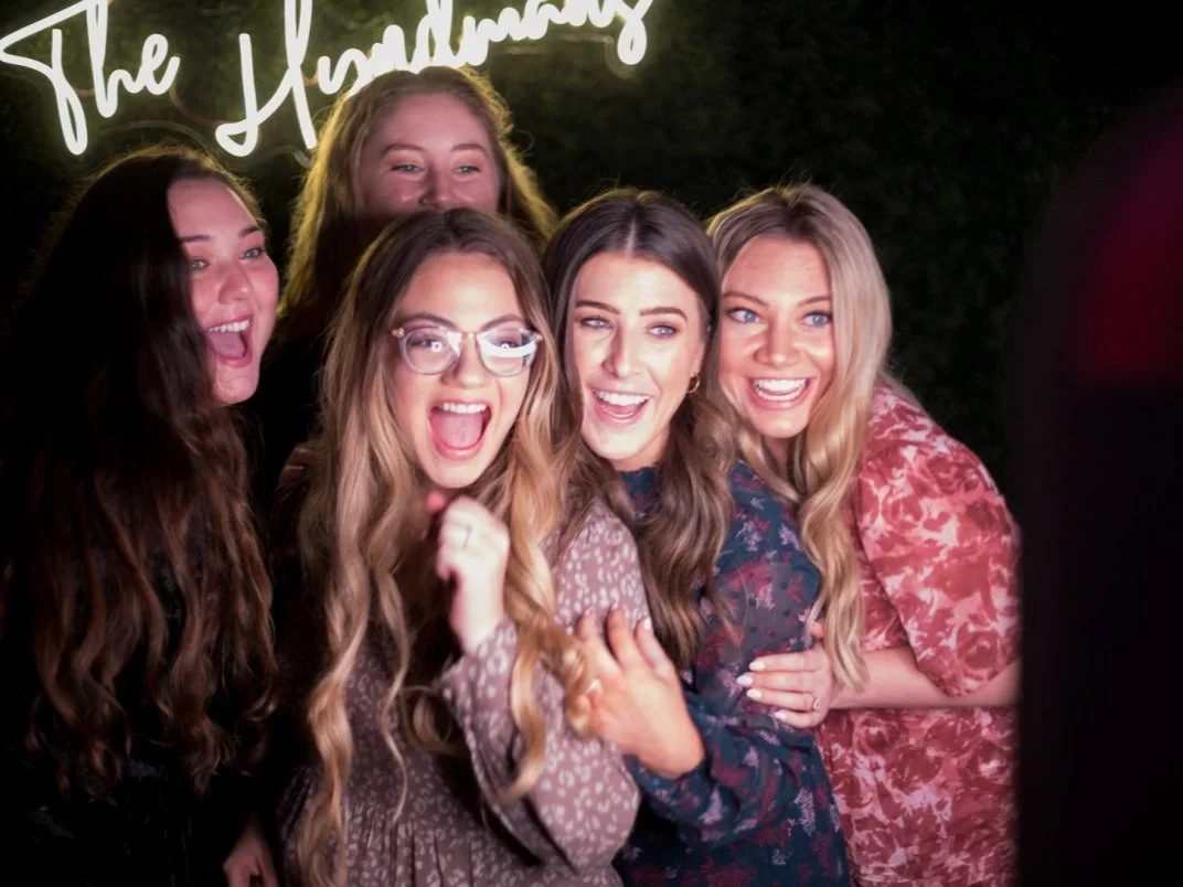 Custom wedding photo booth strip from a Houston wedding