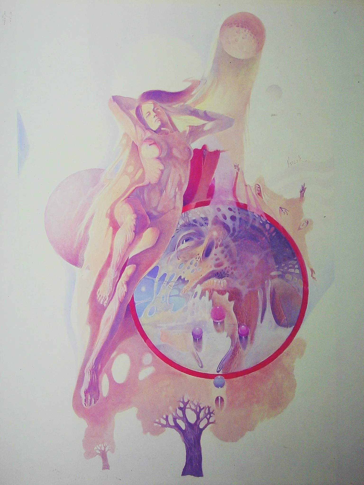 Paperback book cover. Oil on illustration board. 