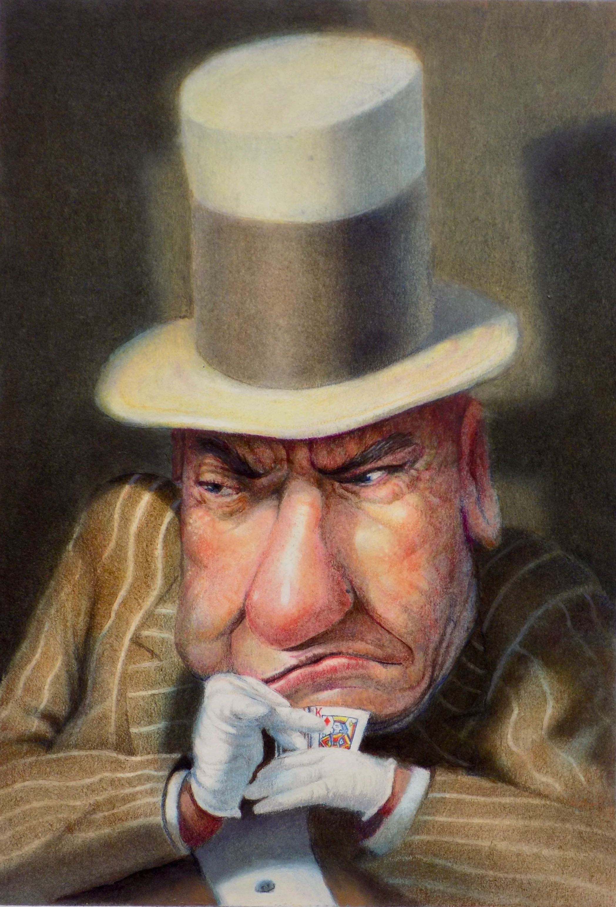 "The Bluff"  Oil, pastels, & colored pencils on illustration board.