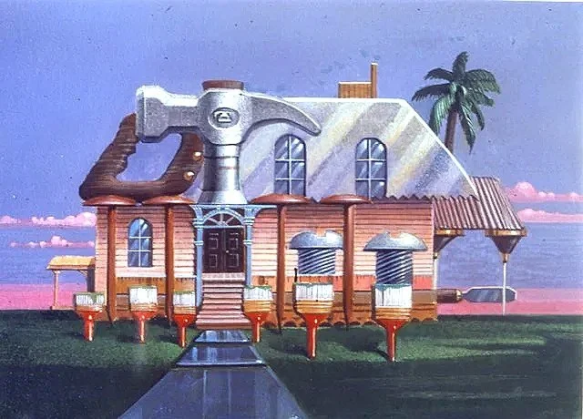Clubhouse Magazine. Handyman article. Acrylic on illustration board. 