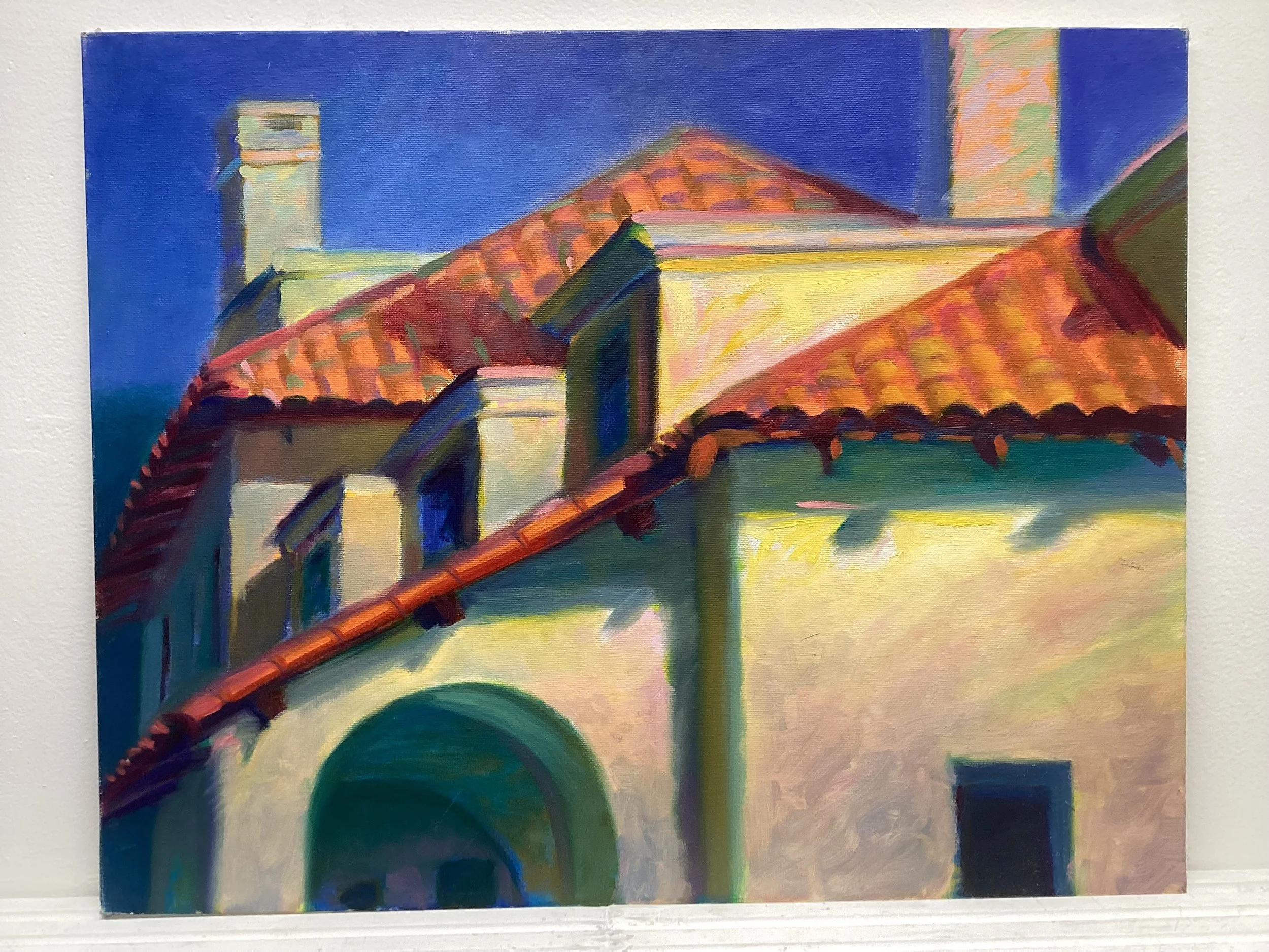 "Florida Home" 1990. Plein Air. Oil on canvas. 