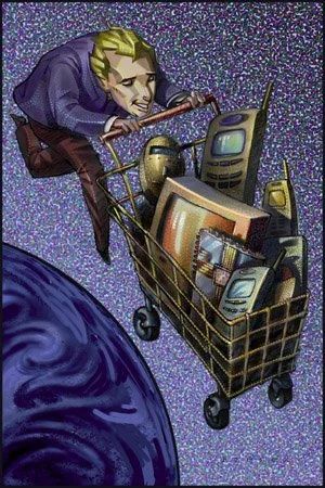 "Tech Exports May Help Sustain Asia"  Asian Wall Street Journal. PhotoShop. 2001.