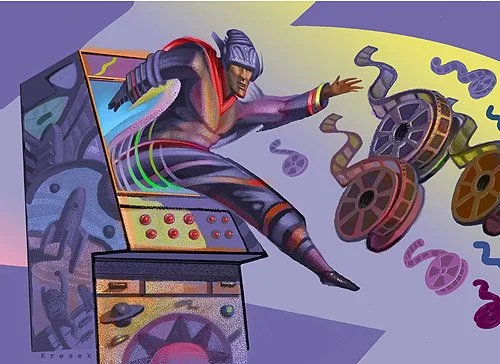 "Playing Games With Hollywood" Video Games Jump into the Movies. Asian Wall Street Journal. July 31, 2001. PhotoShop.