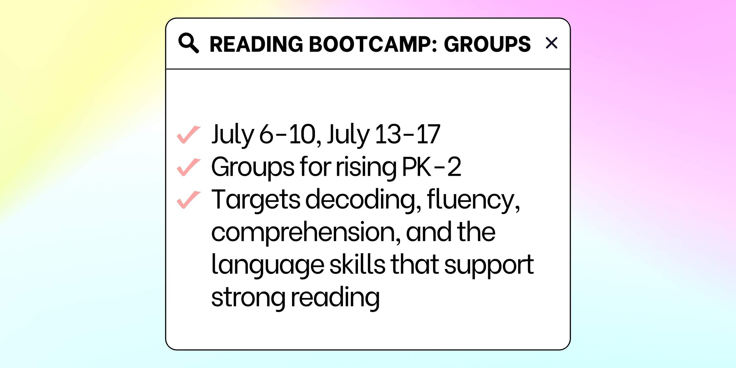Reading Bootcamp: Groups