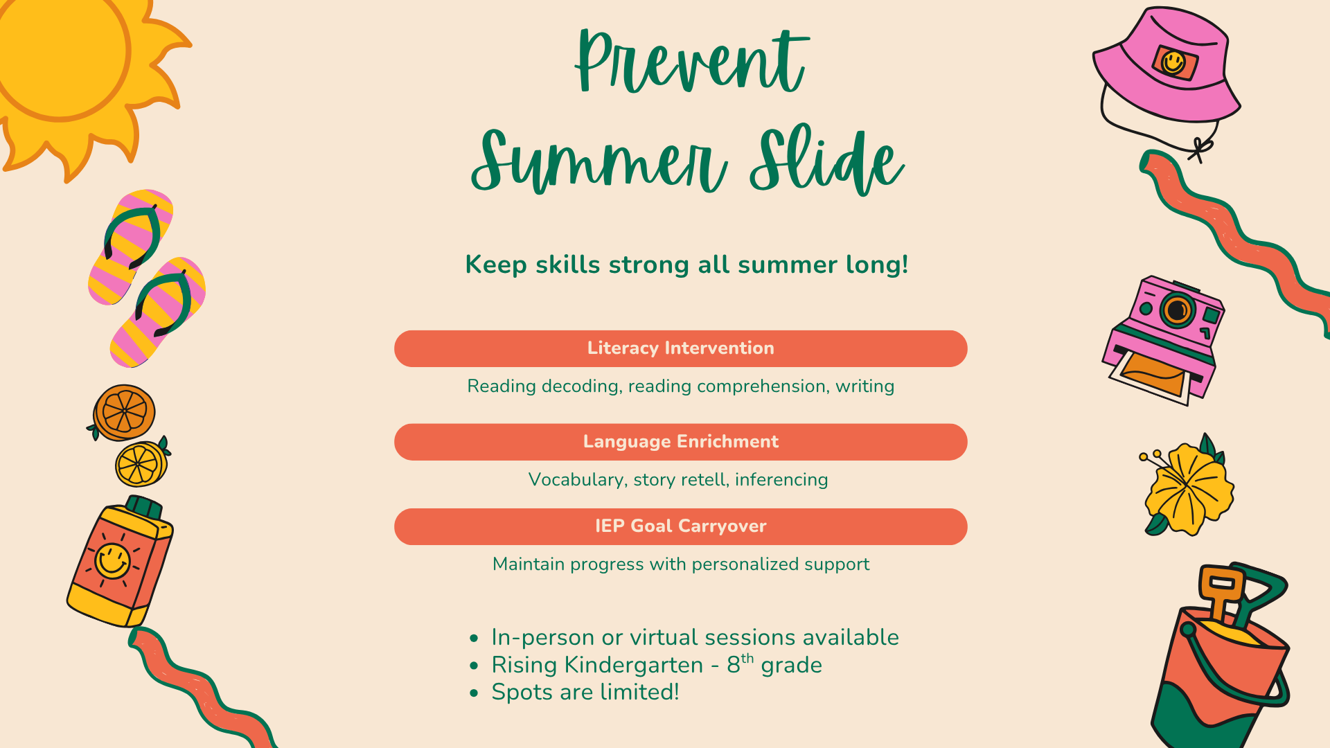 Language &amp; Literacy Summer Sessions