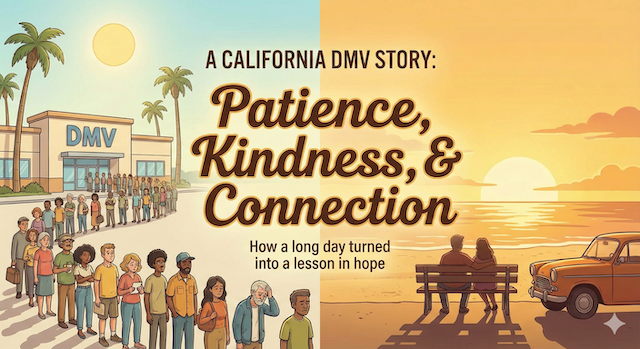 What Six Hours at the DMV Taught Me About Patience, Kindness, and Real Human Moments