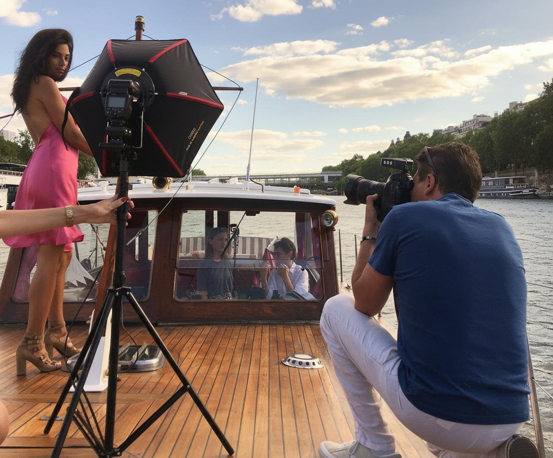Shooting Photo sur Paris Yacht 1