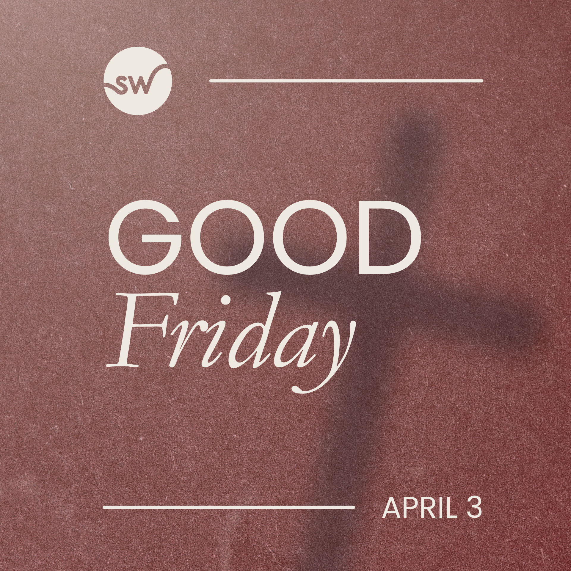 Good Friday service