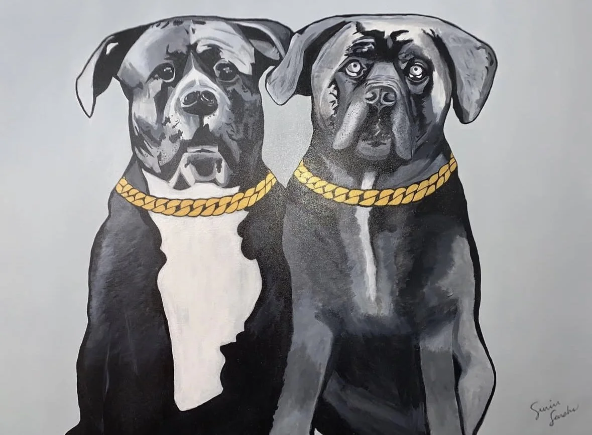 Commission (2020) Acrylic On Canvas, 24" x 36" Inches