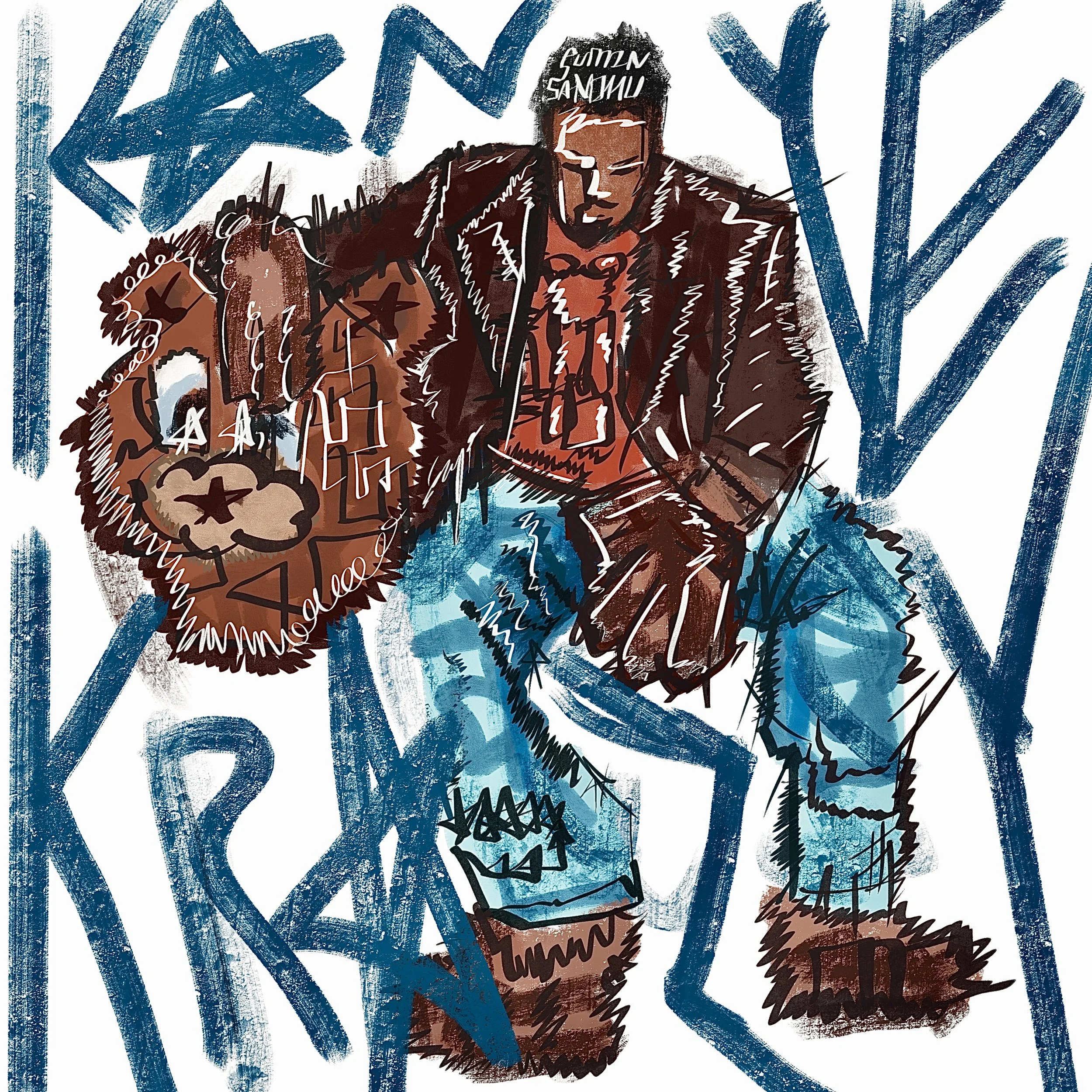 "Kanye Krazy" (2023)
Digital Art
10" x 10" Inches