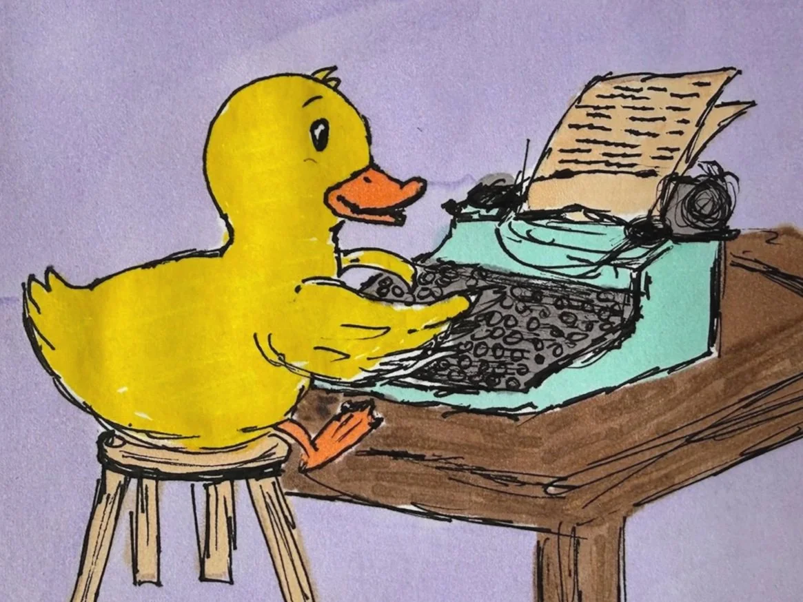 Rubber duck method for writer's block