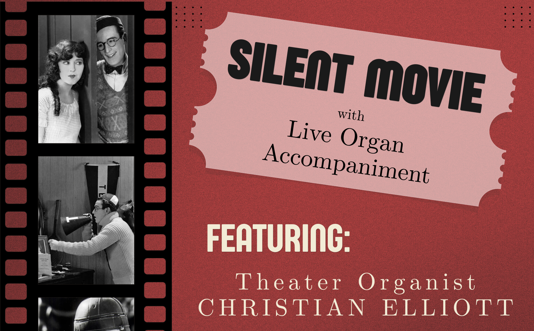 Silent Movie w/ Live Organ Accompaniment