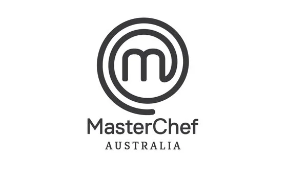 MasterChef Australia logo with an 'M' inside a circle and the text 'MasterChef Australia' below.