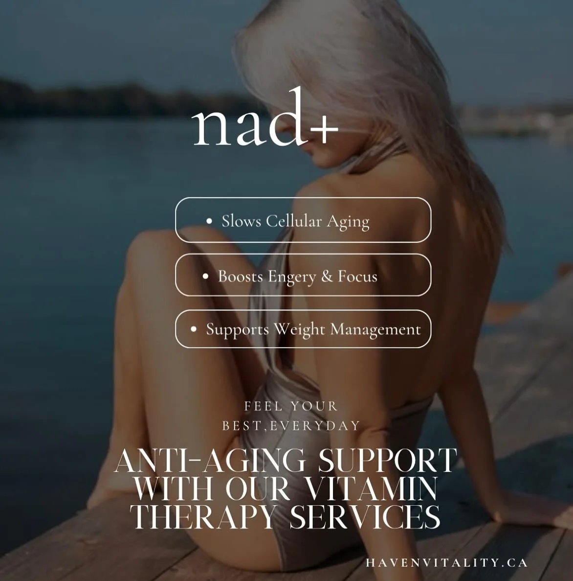 Exciting News! 🌟 We're thrilled to introduce HAVEN, where we offer Longevity and Anti-Aging focused services to help you refresh,restore , look and  feel your best.

✨ Say hello to quick, easy treatments and affordable member pricing making it easy 