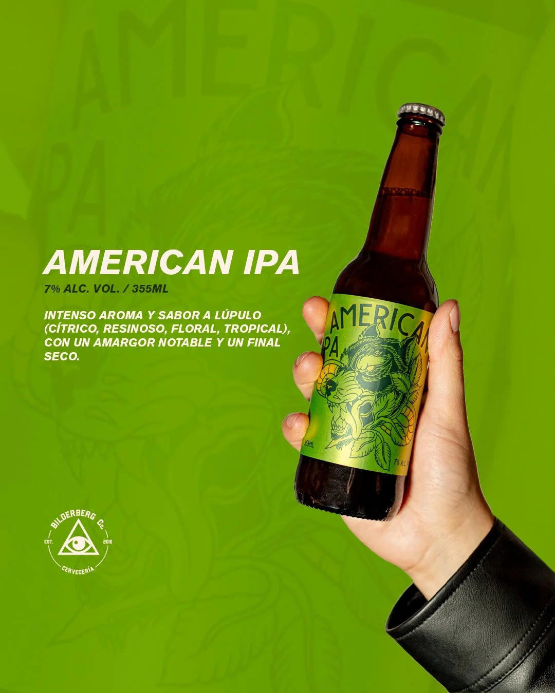 Una American IPA bien fr&iacute;a &iexcl;Ven por la tuya!