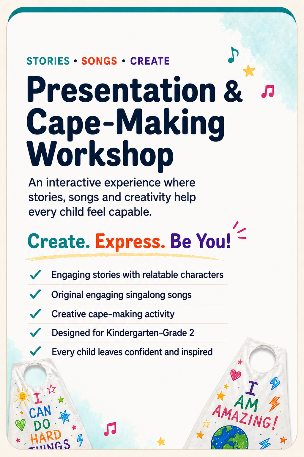 Interactive SEL Presentation & Cape-Making Workshop