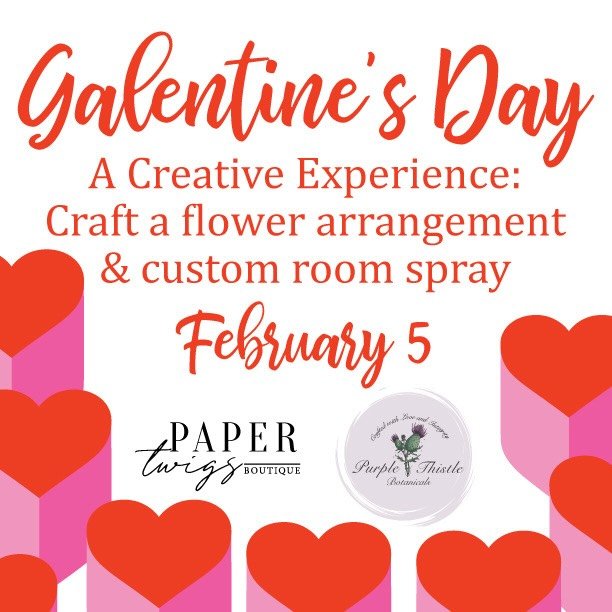 Grab your girlfriends for a fun night out at Paper Twigs! 🌸

We&rsquo;re teaming up with @purplethistlebotanicals for a hands-on workshop where you&rsquo;ll create a beautiful floral arrangement and a custom room spray.

💜Whether you&rsquo;re plann