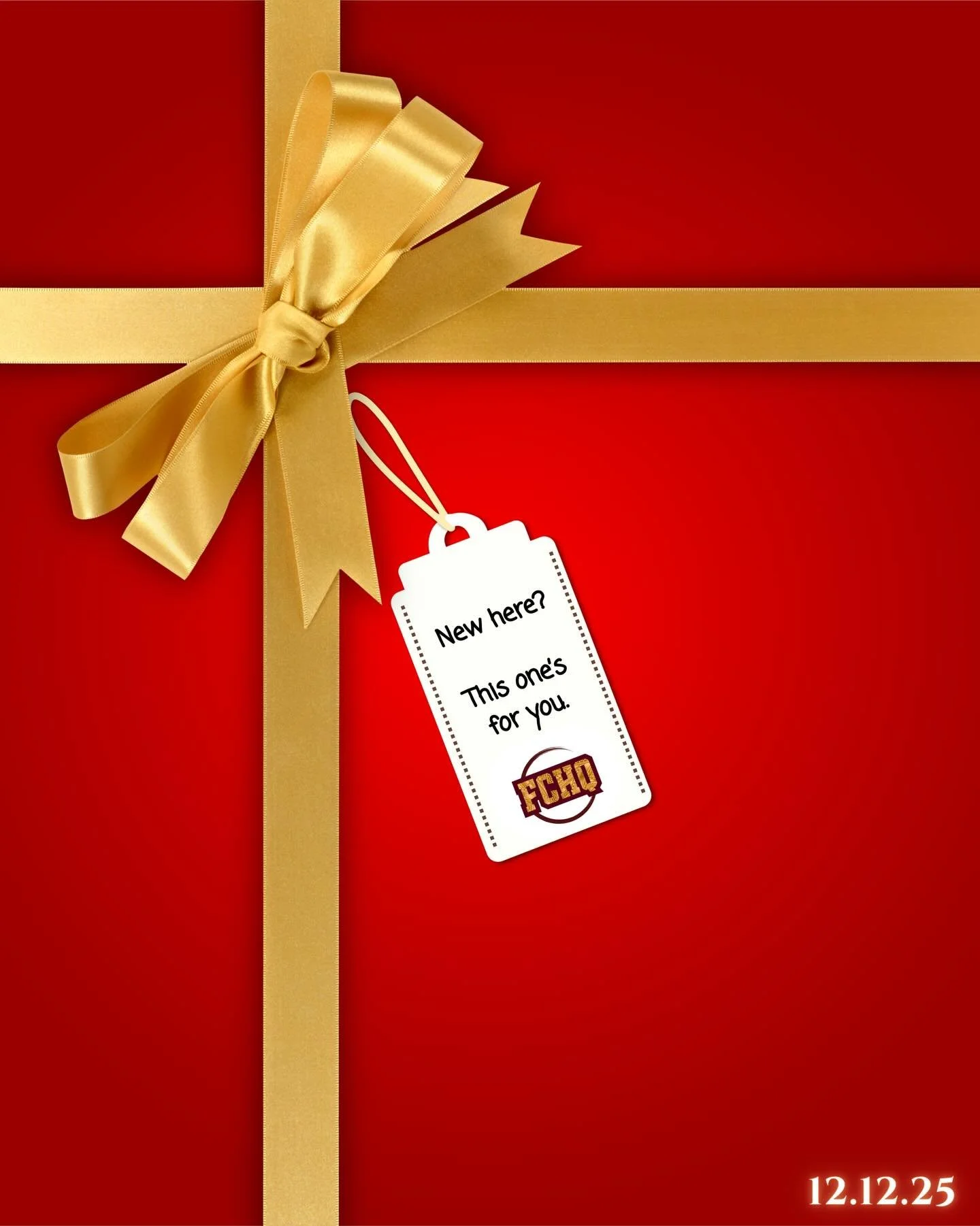 New here? This one&rsquo;s for you. 🎁 
12.12.25 we reveal a gift you won&rsquo;t want to miss&hellip;

#fchq #fitness #culture #service