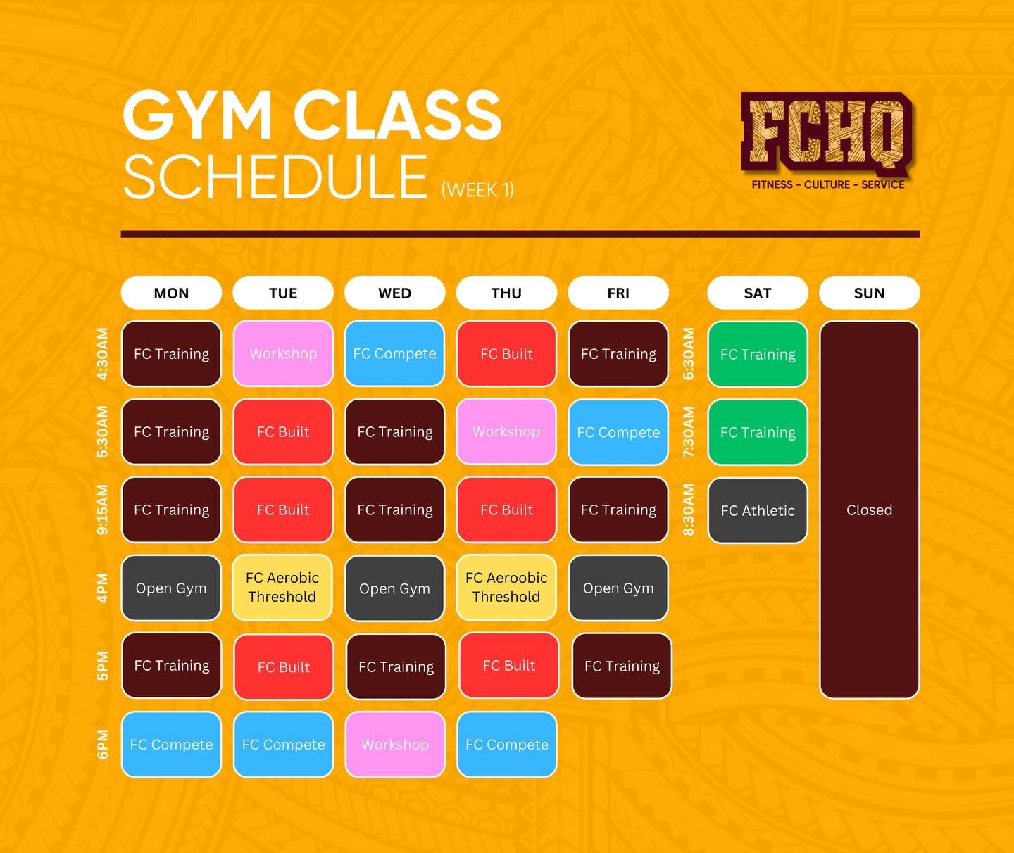 ‼️2026 CLASS SCHEDULE‼️

Our schedule is operating on a 2 week rotation.

🔗 Click the link in bio for your Free trial!

👨🏽&zwj;🏫👩🏽&zwj;🏫
