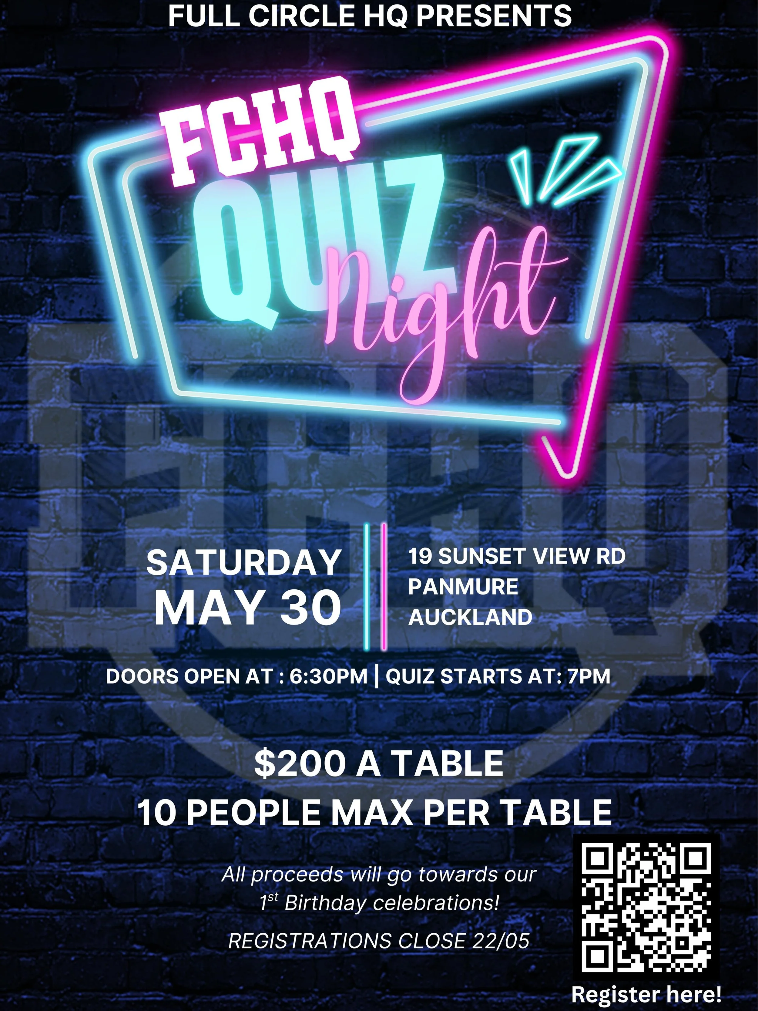 🧠✨ FCHQ QUIZ NIGHT IS ON!✨🧠
Round up your crew, lock in your table, and get ready for a night of laughs, friendly competition, and good vibes!

Think you&rsquo;ve got the smartest table in the community?
There&rsquo;ll be trivia, banter, prizes, an