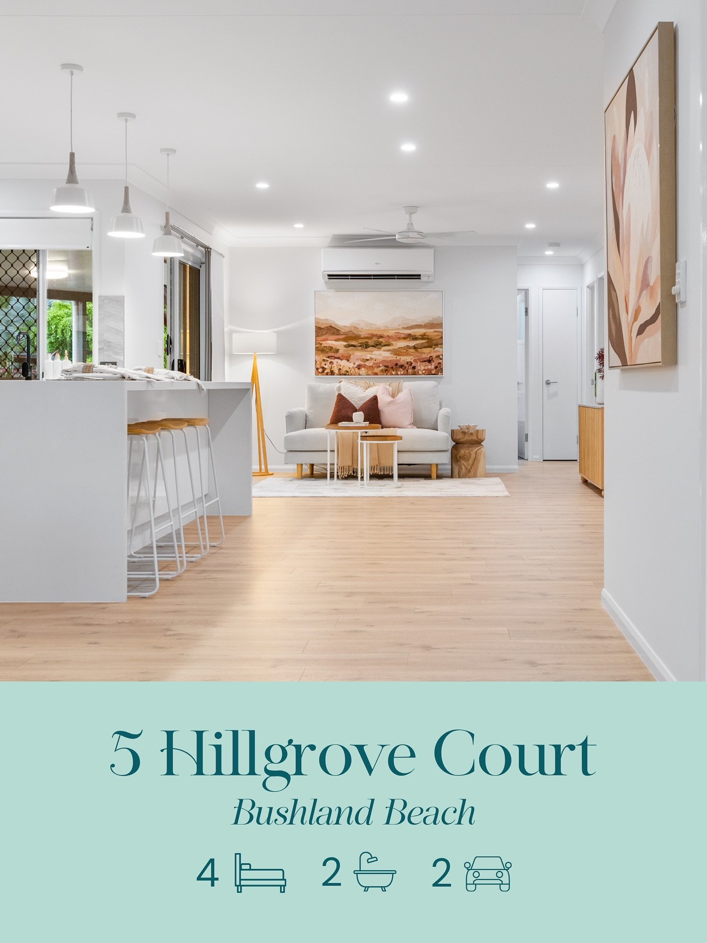 ❤️&zwj;🔥 5 Hillgrove Court, Bushland Beach ❤️&zwj;🔥

4 🛏️, 2 🛁, 2 sheds 🚗 + pool 🏊&zwj;♂️ + theatre 🍿 + solar 🌞 + bore 💧 on a 2,009m2 block 🌱

Renovated inside and absolutely gorgeous, this coastal oasis is move-in ready and sure to impress