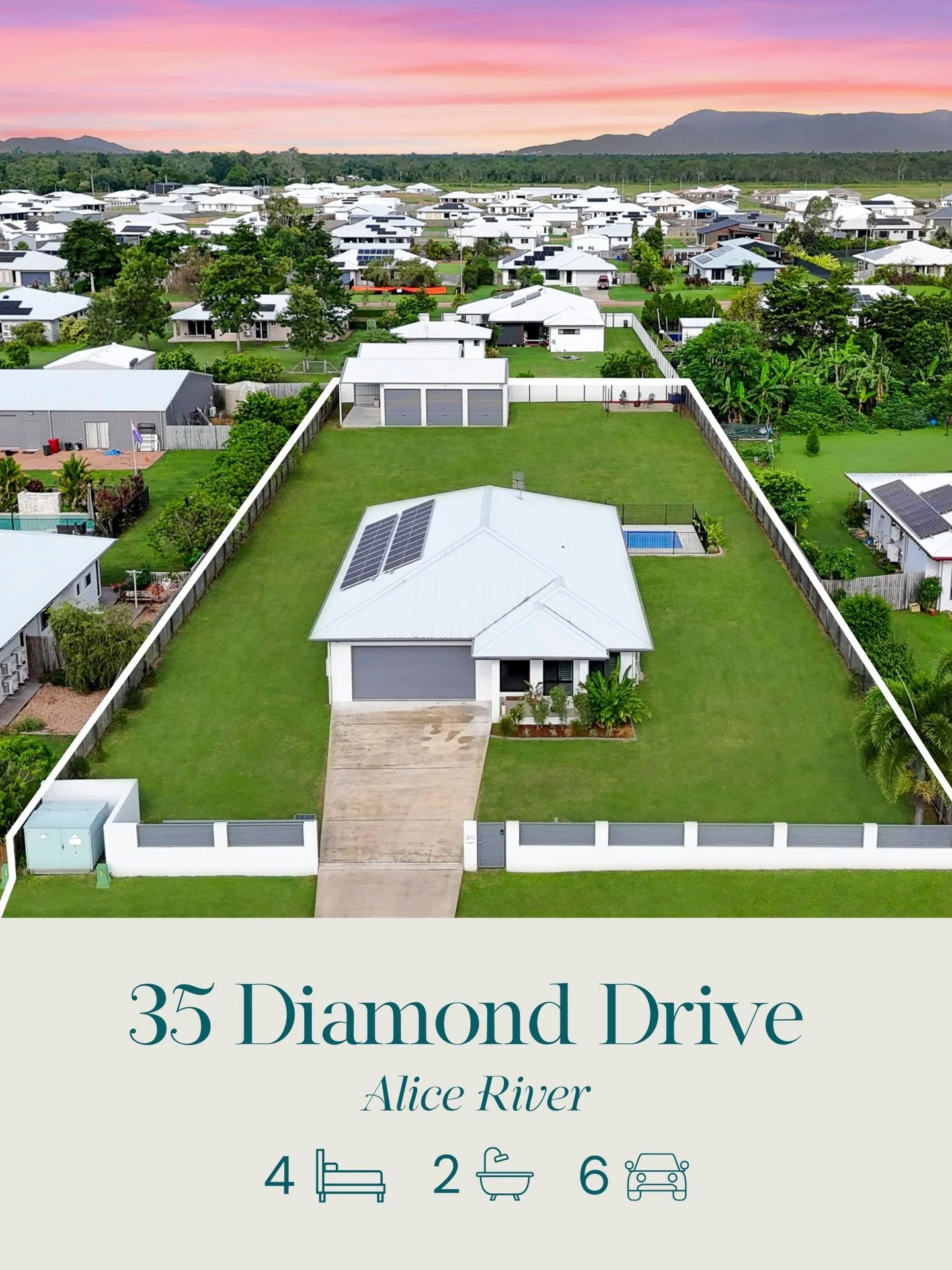 💎 35 Diamond Drive, Alice River 💎

4 🛏️, 2 🛁, 6 🚘 + theatre room 🍿 + magnesium pool 🏊🏼&zwj;♀️ + solar ☀️ + shed 🛠️

Enjoy the freedom of over half an acre in Alice River with this beautifully presented, well maintained family home 🫶🏼

Want