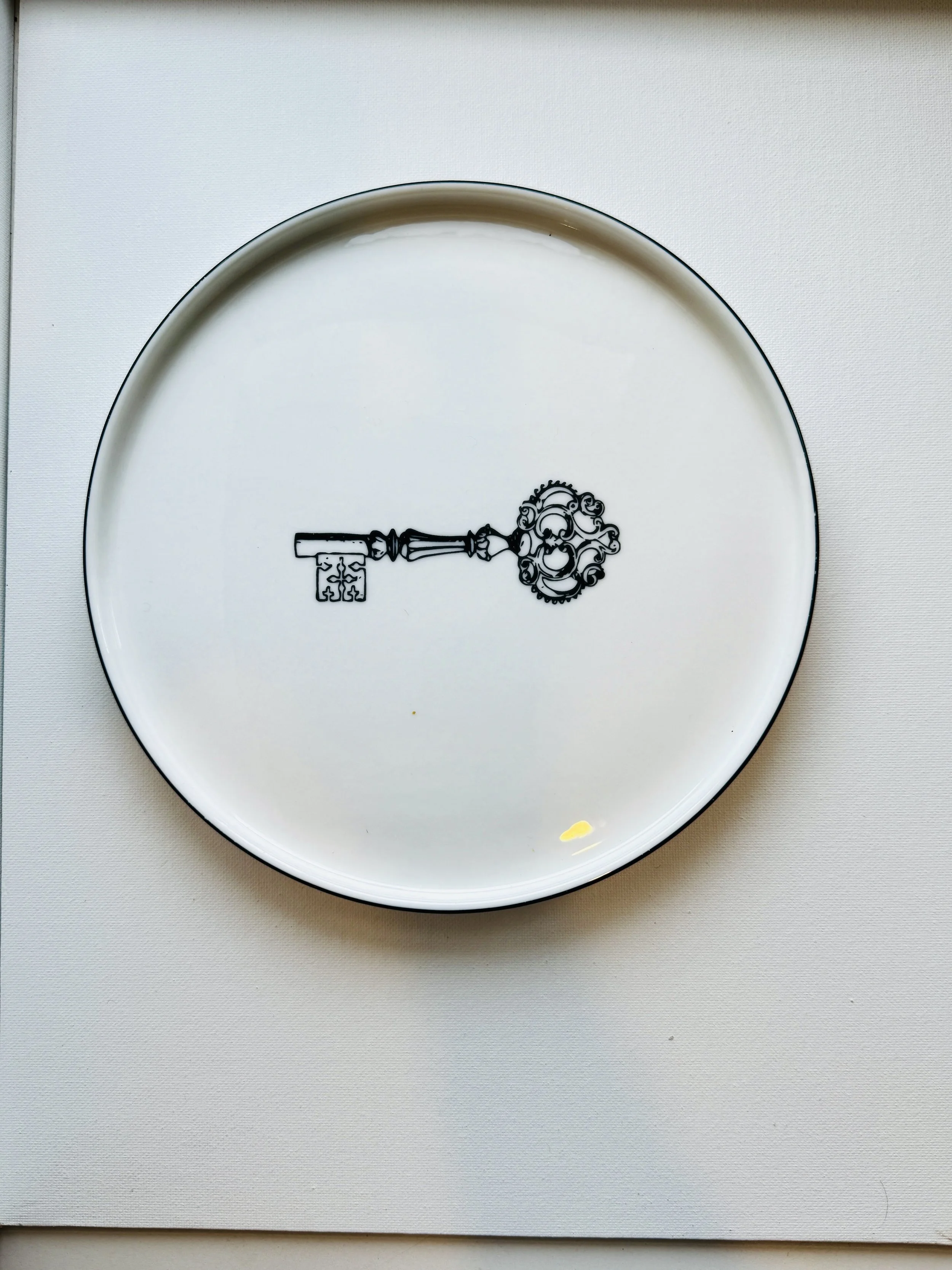 Reclaimed Bone China Key Plate No. 1