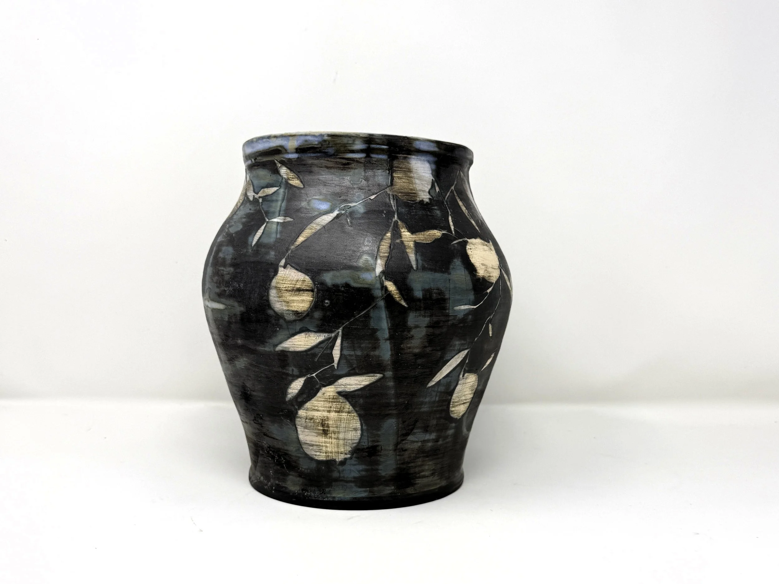 Antiqued Flora & Fauna Vase No. 1