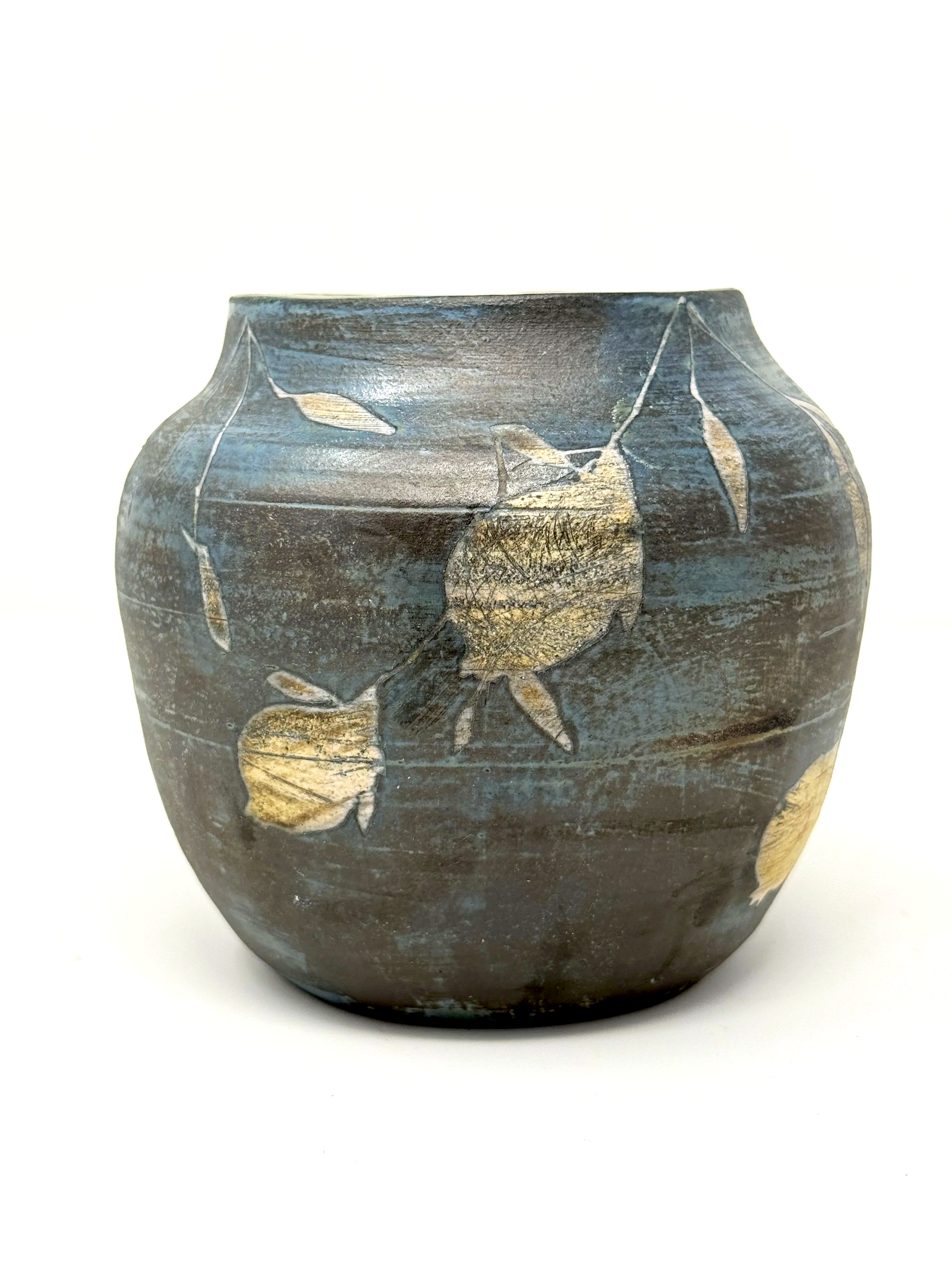 Antiqued Flora & Fauna Vase No. 3