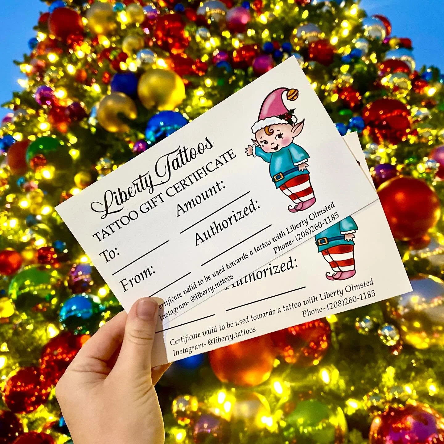 🎄Hey friends!!🎄The holidays are here! With that being said, I&rsquo;m excited to announce that I&rsquo;m offering gift certificates from now until Christmas! Gift your loved ones (or yourself 😉) with a gift that will last a lifetime ❤️ 

🎄I will 