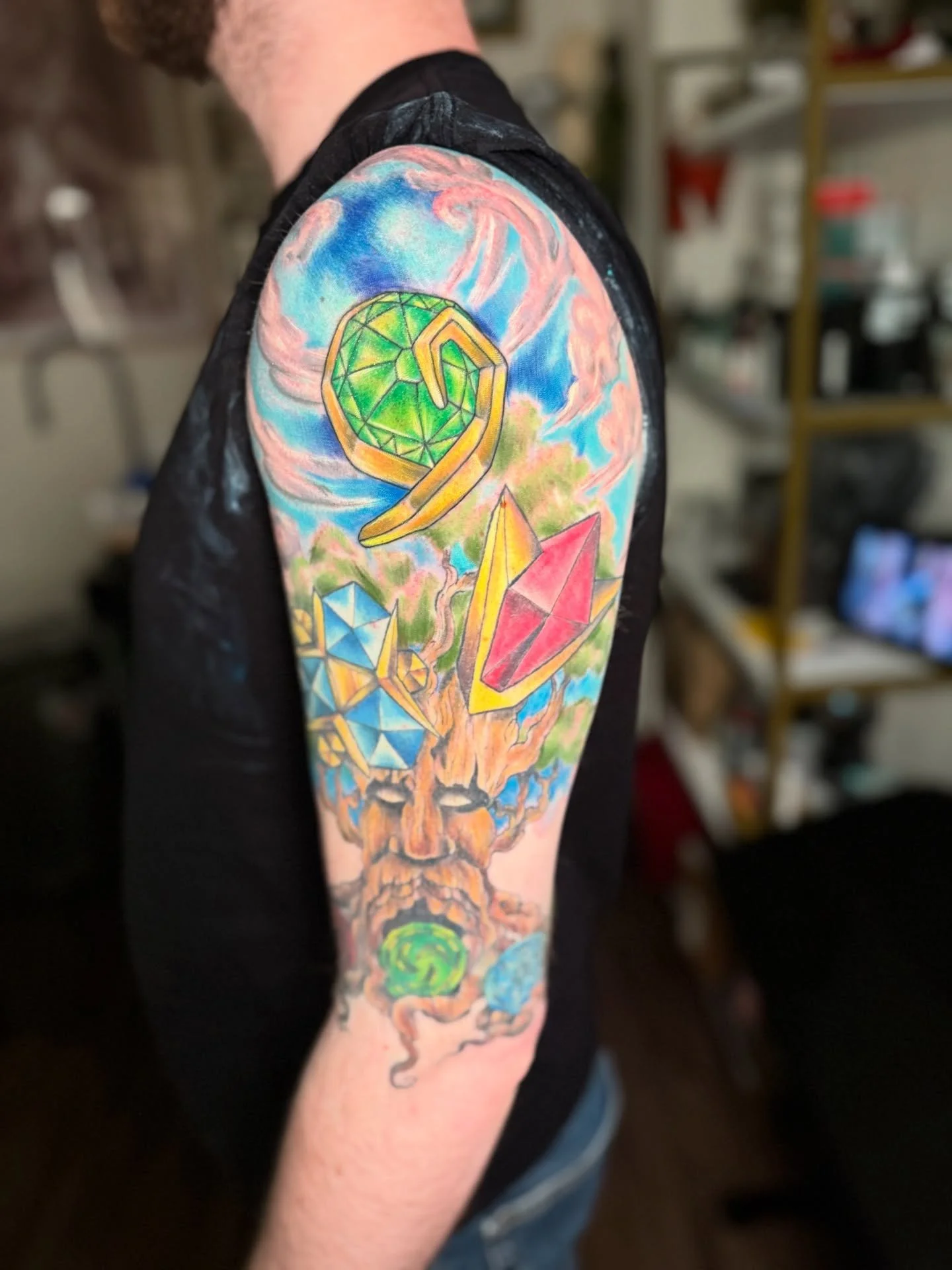 For Thomas!!!!

Thank you so much for your trust, kindness and wonderful ideas. It&rsquo;s always a joy getting to work with you and catch up on the new chapters in our lives.

We edited his spirit stones, painted on the great Deku tree, and added th