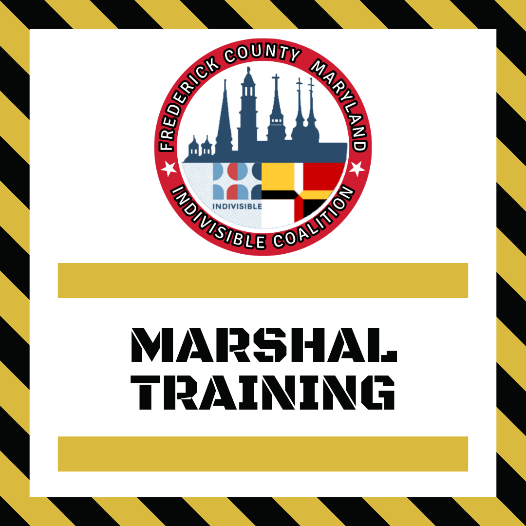 Marshal Training for Indivisible Frederick Coalition