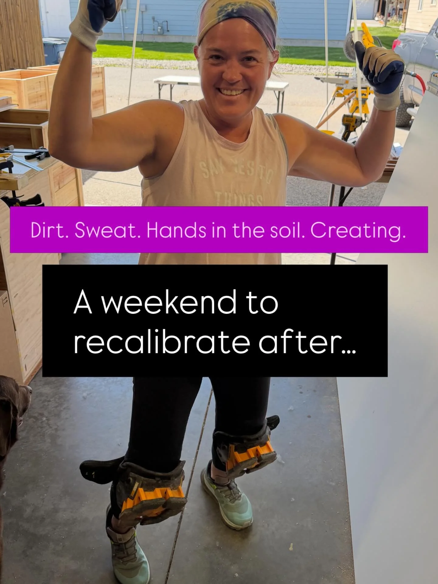I love getting my hands dirty. Running them through the soil as I rehome earthworms in nearby dirt piles. That feeling of absolute fatigue at the end of a long weekend of hauling buckets of rock and dirt and bits of old wood and weedy roots. I filled