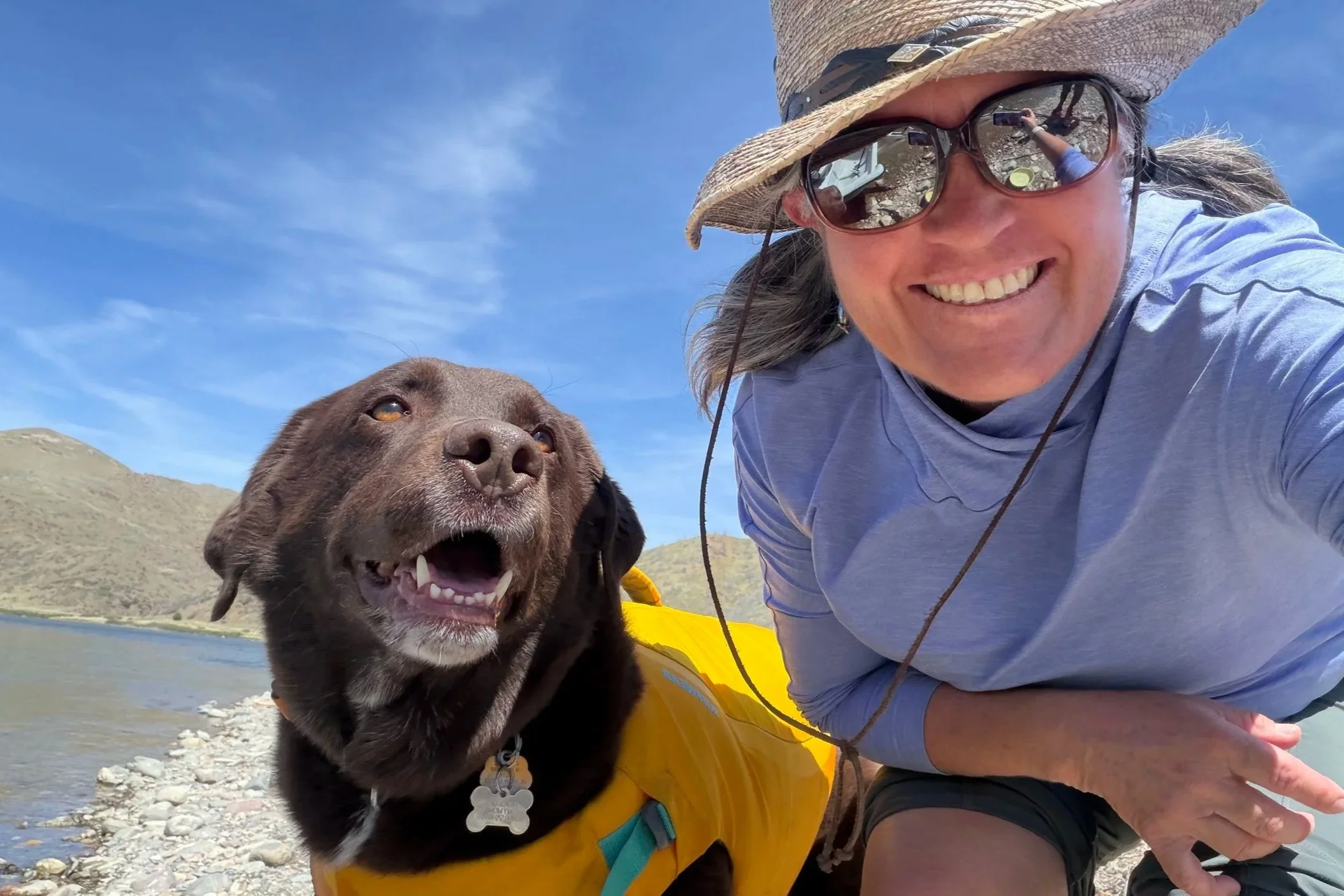 Fishing with Meatball on the Madison River, Montana (click to download)