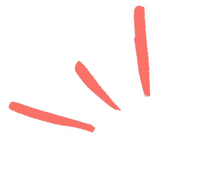 A black background with three pinkish server rays extending outward in different directions.