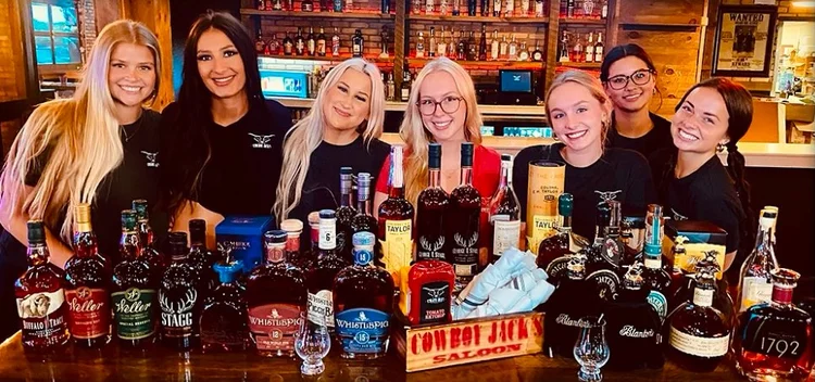 The Cowboy Jack's bar team