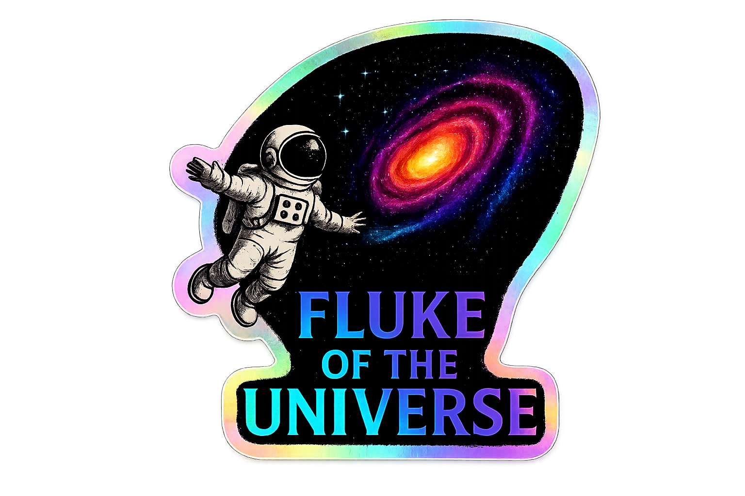 Fluke Of The Universe™ Holographic Sticker Pack (10-Pack)