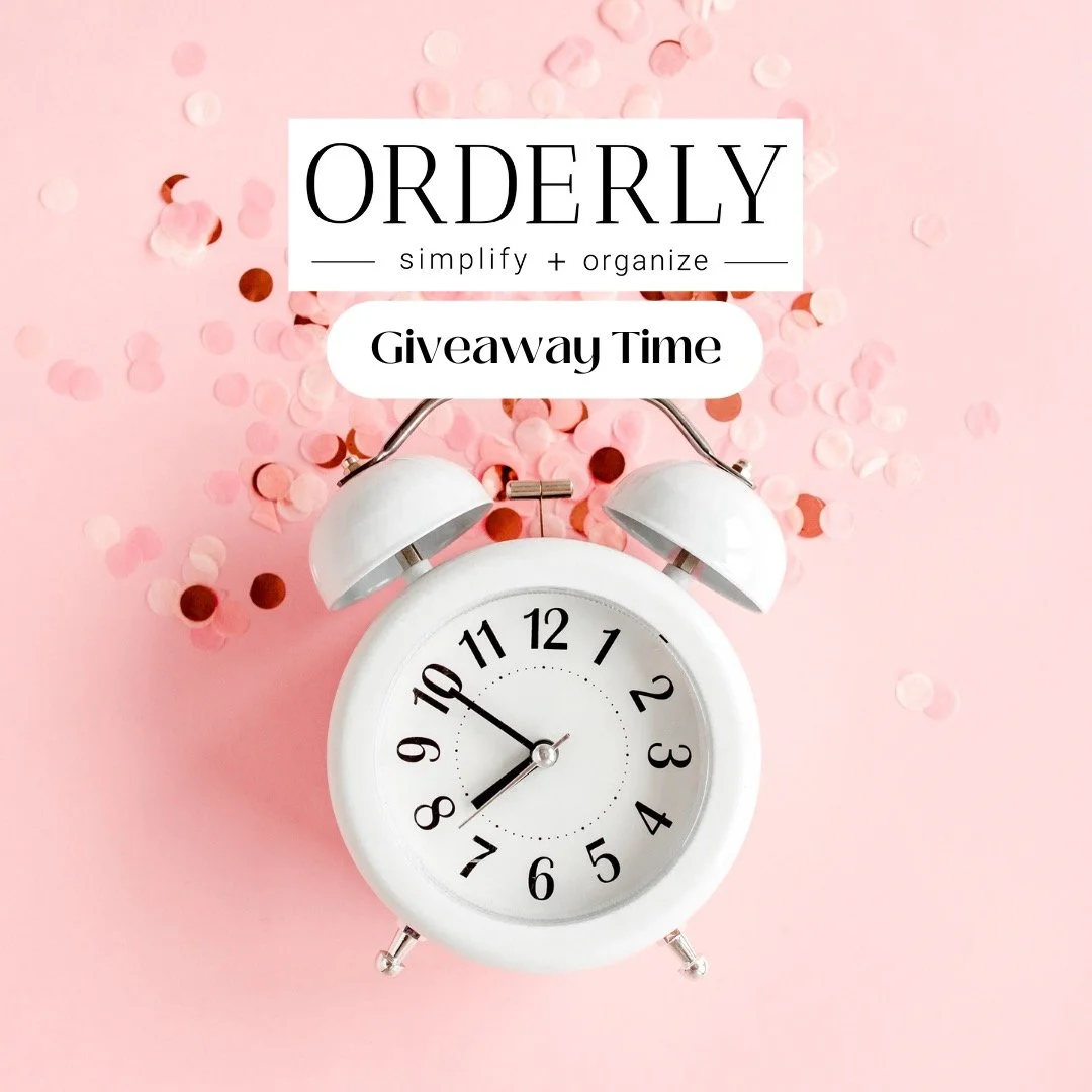Go to our website www.orderlycolumbus.com/giveaway to enter to win a 3-hour organizing session with 2 organizers (worth $400). Drawing will be held tomorrow 1/20!